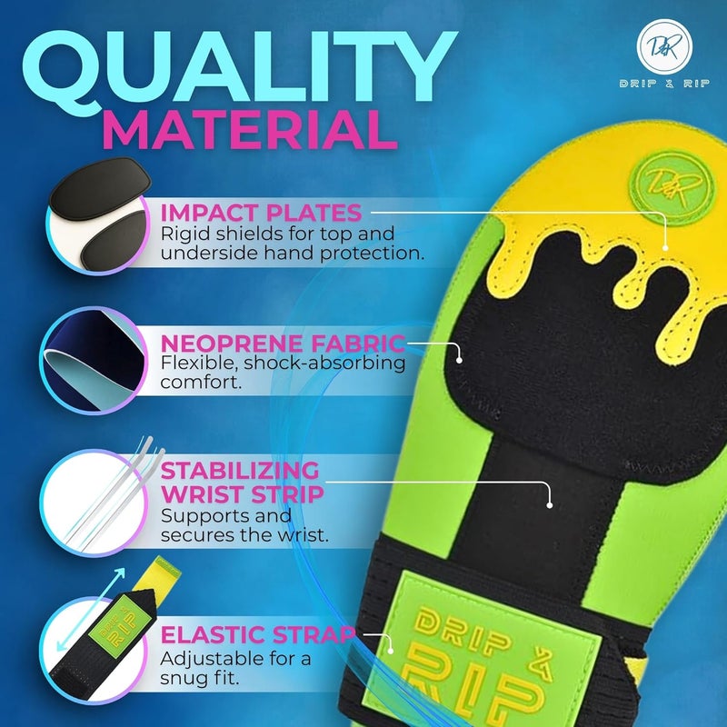 Drip & Rip Sliding Mitt Youth for Baseball & Softball - Ice Cream Sliding Mitt Design with Hand Protection - Base Running, Breathable, Durable, Ambidextrous - Ages 10+ - Image 3